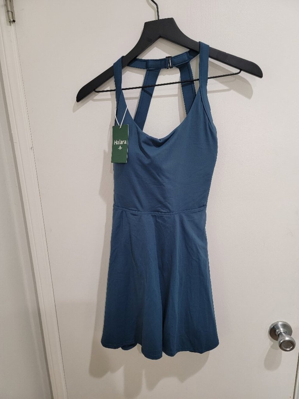 SoftlyZero™ Airy Backless Twisted Flare Low Support Dance Active Dress